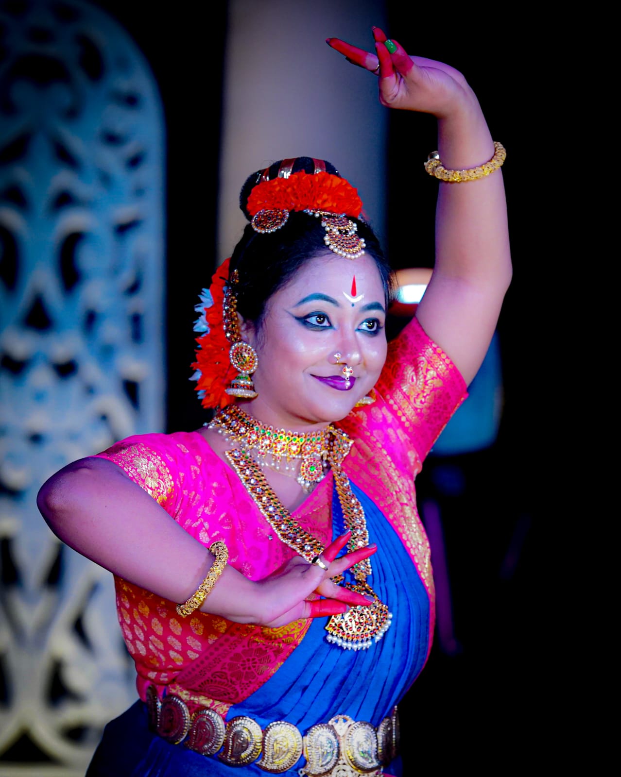 Shubhankita Das in Bharatnatyam pose