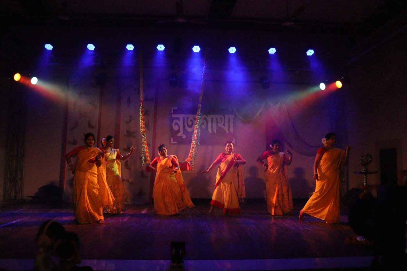 Adult students in folk dance