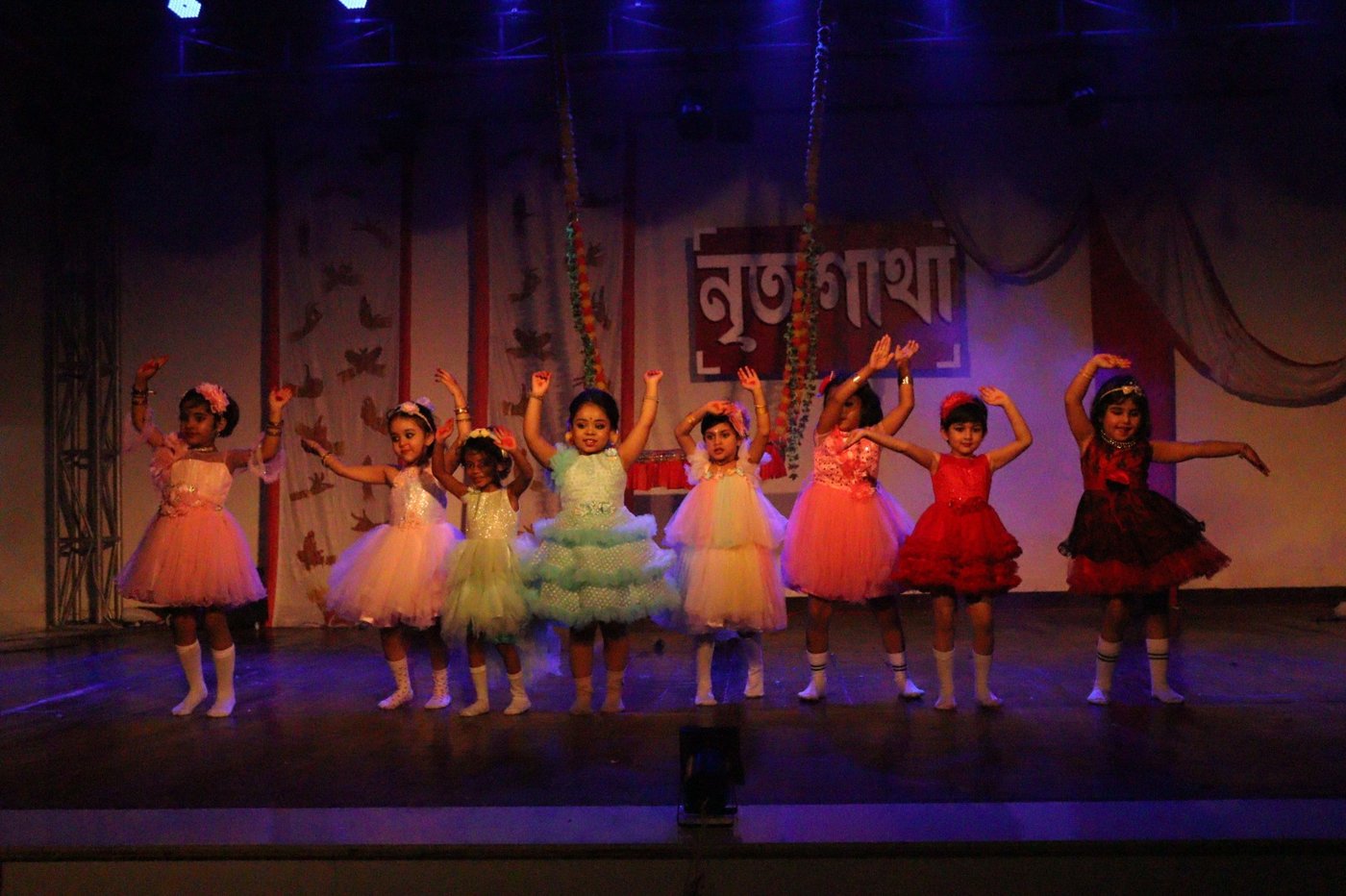 Tiny dancers on stage